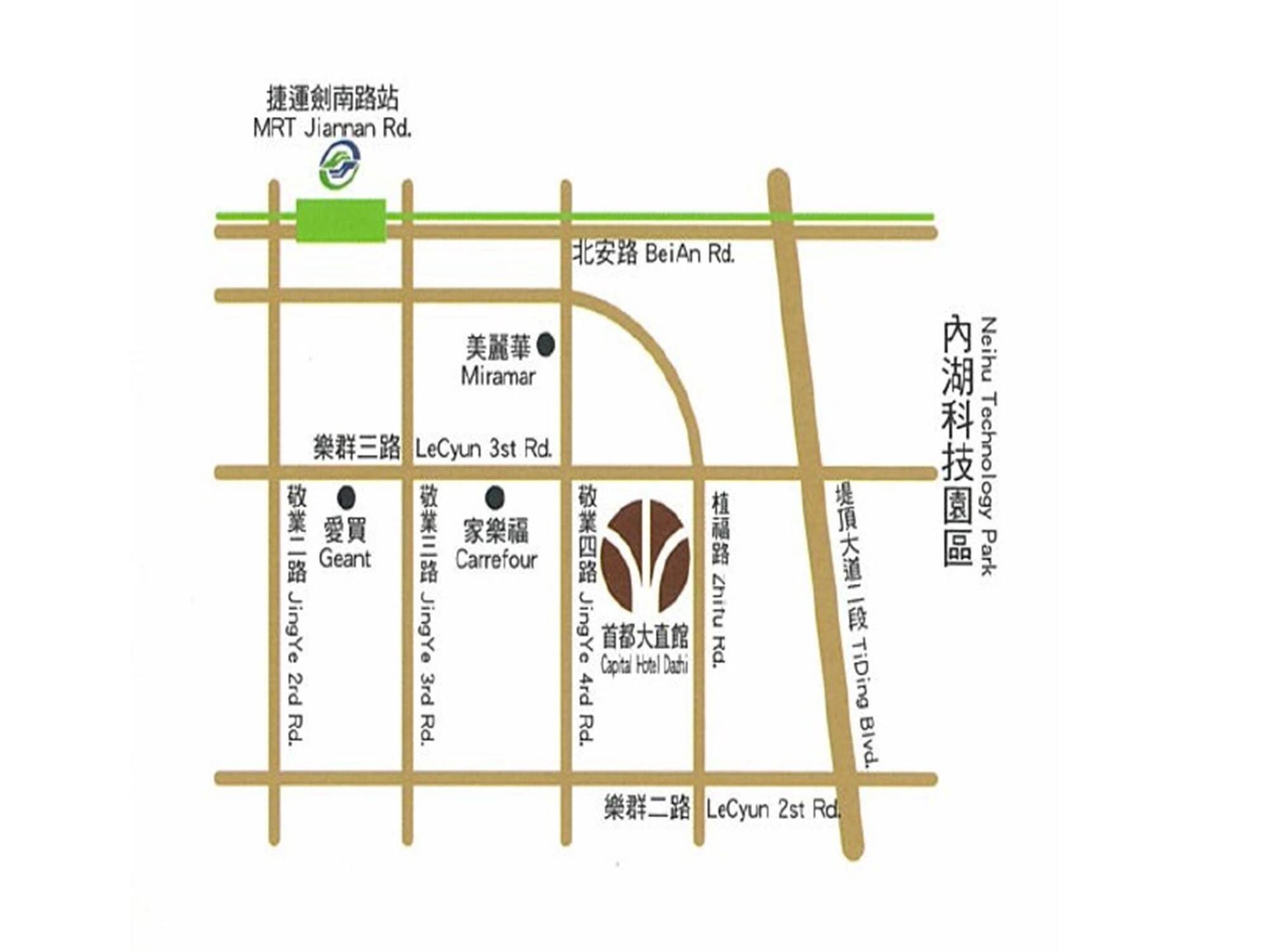 Capital Hotel Dazhi 臺北 外观 照片